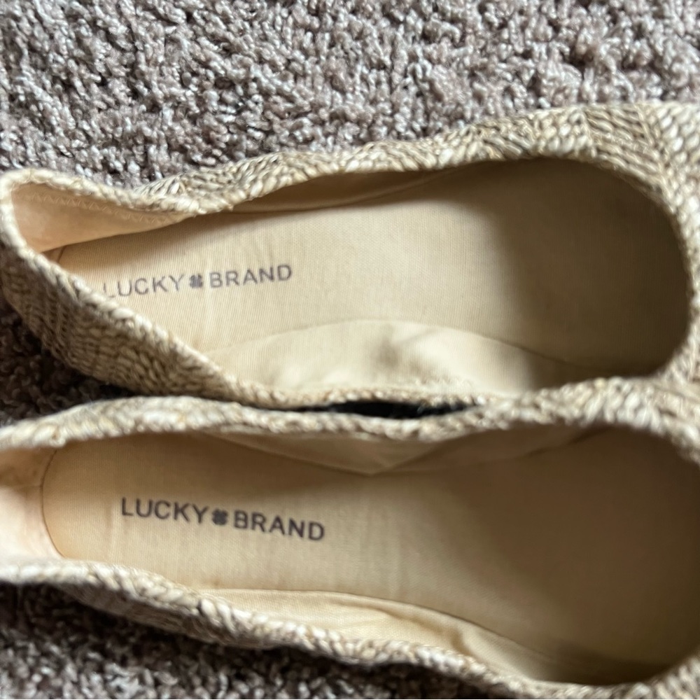Lucky Brand Woven Straw Ballet Flats in Natural - Picture 7 of 8